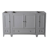 Fresca FCB20-123612GR Oxford 60" Gray Traditional Bathroom Cabinets