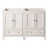 Fresca FCB20-2424AW Oxford 48" Antique White Traditional Double Sink Bathroom Cabinets