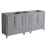 Fresca FCB20-301230GR Oxford 71" Gray Traditional Double Sink Bathroom Cabinets