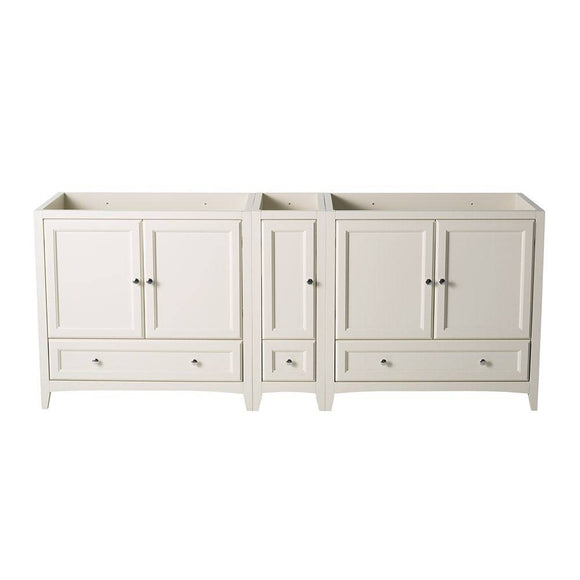 Fresca FCB20-361236AW Oxford 83" Antique White Traditional Double Sink Bathroom Cabinets