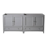 Fresca FCB20-3636GR Oxford 71" Gray Traditional Double Sink Bathroom Cabinets