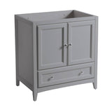 Fresca FCB2030GR Oxford 30" Grey Traditional Bathroom Cabinet