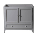 Fresca FCB2036GR Oxford 36" Grey Traditional Bathroom Cabinet