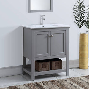 Fresca FCB2305GR-I Manchester 30" Gray Traditional Bathroom Vanity