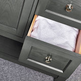 Fresca FCB2336VG-CWH-U Manchester Regal 36" Gray Wood Veneer Traditional Bathroom Cabinet with Top & Sink