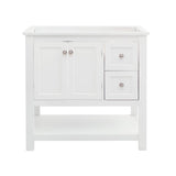 Fresca FCB2336WH Manchester 36" White Traditional Bathroom Cabinet