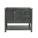 Fresca FCB2340VG Manchester Regal 42" Gray Wood Veneer Traditional Bathroom Cabinet