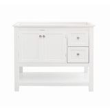 Fresca FCB2340WH Manchester 42" White Traditional Bathroom Cabinet