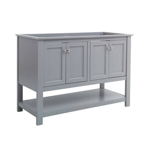 Fresca FCB2348GR-D Manchester 48" Gray Traditional Double Sink Bathroom Cabinet