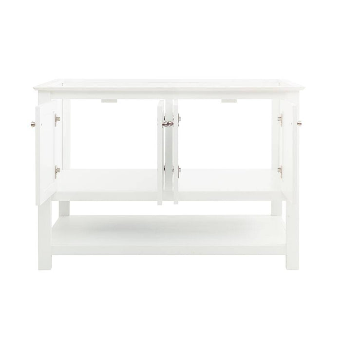 Fresca FCB2348WH-D Manchester 48" White Traditional Double Sink Bathroom Cabinet