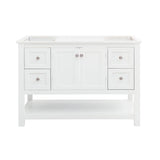 Fresca FCB2348WH Manchester 48" White Traditional Bathroom Cabinet