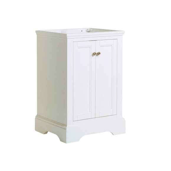 Fresca FCB2424WHM Windsor 24" Matte White Traditional Bathroom Cabinet