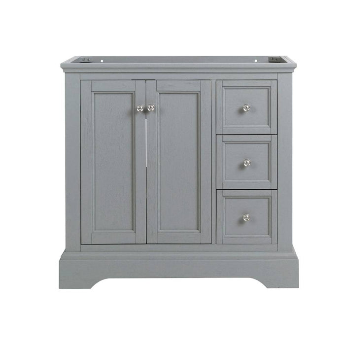 Fresca FCB2436GRV Windsor 36" Gray Textured Traditional Bathroom Cabinet