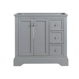 Fresca FCB2436GRV Windsor 36" Gray Textured Traditional Bathroom Cabinet