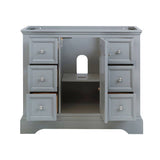 Fresca FCB2440GRV Windsor 40" Gray Textured Traditional Bathroom Cabinet