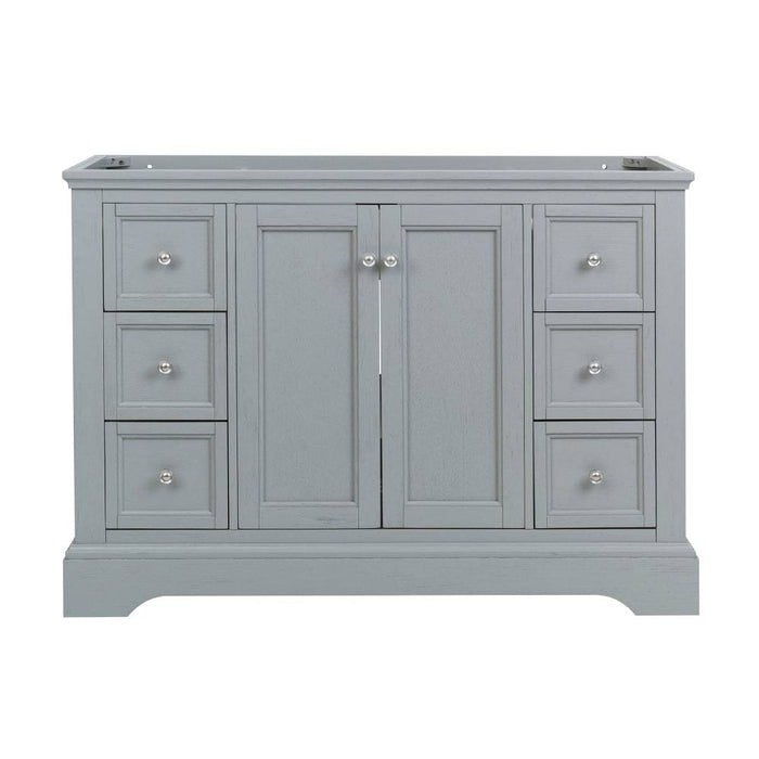 Fresca FCB2448GRV Windsor 48" Gray Textured Traditional Bathroom Cabinet