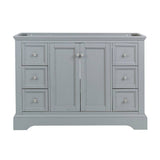 Fresca FCB2448GRV Windsor 48" Gray Textured Traditional Bathroom Cabinet
