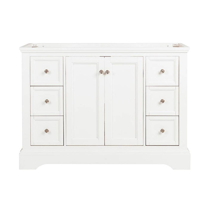 Fresca FCB2448WHM Windsor 48" Matte White Traditional Bathroom Cabinet