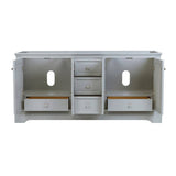 Fresca FCB2472GRV Windsor 72" Gray Textured Traditional Double Sink Bathroom Cabinet