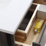 Fresca FCB31-361236ACA-FS-CWH-U Formosa 84" Floor Standing Open Bottom Double Sink Modern Bathroom Cabinet with Top & Sinks