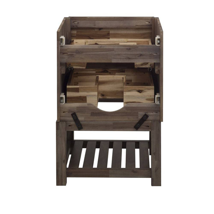 Fresca FCB3124ACA-FS Formosa 24" Floor Standing Open Bottom Modern Bathroom Cabinet in Acacia