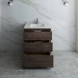Fresca FCB3130ACA-FC-CWH-U Formosa 30" Floor Standing Modern Bathroom Cabinet with Top & Sink