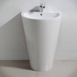 Fresca FCB5023WH Parma 24" White Pedestal Sink