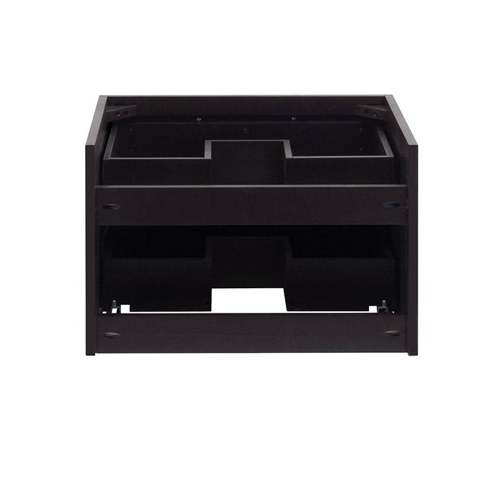 Fresca FCB6124ES-VSL Lucera 24" Espresso Wall Hung Vessel Sink Modern Bathroom Cabinet