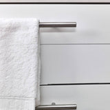 Fresca FCB6124WH-UNS-CWH-U Lucera 24" White Wall Hung Modern Bathroom Cabinet with Top & Undermount Sink