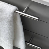 Fresca FCB6130GR-UNS-CWH-U Lucera 30" Gray Wall Hung Modern Bathroom Cabinet with Top & Undermount Sink