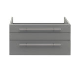 Fresca FCB6130GR-UNS Lucera 30" Gray Wall Hung Undermount Sink Modern Bathroom Cabinet