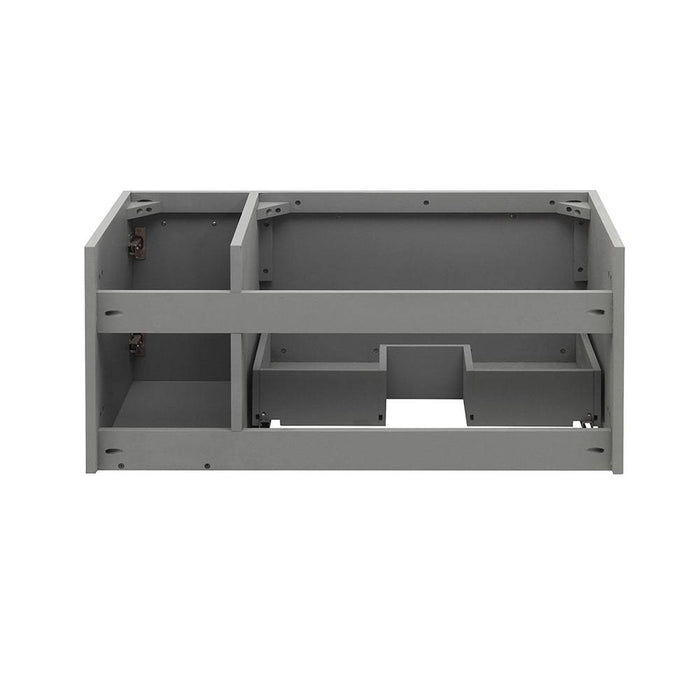 Fresca FCB6136GR-UNS-L Lucera 36" Gray Wall Hung Undermount Sink Modern Bathroom Cabinet - Left Version