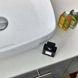 Fresca FCB6136GR-VSL-L-CWH-V Lucera 36" Gray Wall Hung Modern Bathroom Cabinet with Top & Vessel Sink - Left Version