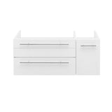 Fresca FCB6136WH-UNS-L Lucera 36" White Wall Hung Undermount Sink Modern Bathroom Cabinet - Left Version