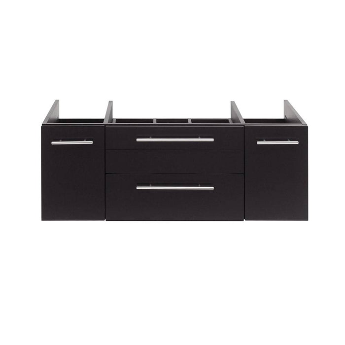 Fresca FCB6142ES-VSL Lucera 42" Espresso Wall Hung Vessel Sink Modern Bathroom Cabinet