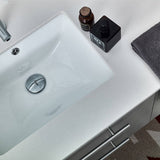 Fresca FCB6142GR-UNS-CWH-U Lucera 42" Gray Wall Hung Modern Bathroom Cabinet with Top & Undermount Sink