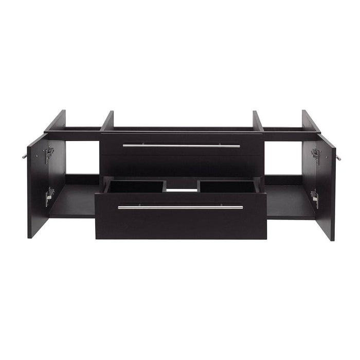 Fresca FCB6148ES-UNS Lucera 48" Espresso Wall Hung Undermount Sink Modern Bathroom Cabinet