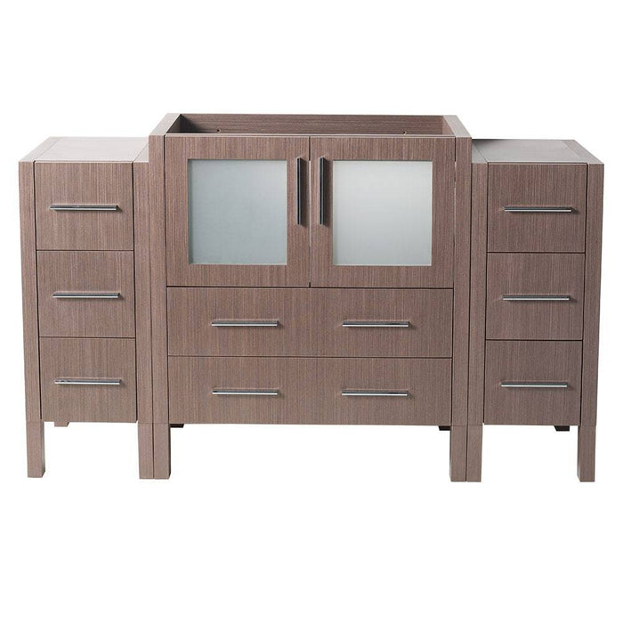 Fresca FCB62-123012GO Torino 54" Gray Oak Modern Bathroom Cabinets