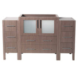 Fresca FCB62-123012GO Torino 54" Gray Oak Modern Bathroom Cabinets
