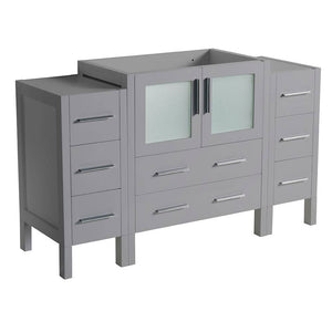Fresca FCB62-123012GR Torino 54" Gray Modern Bathroom Cabinets
