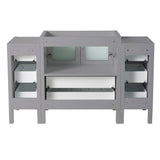 Fresca FCB62-123012GR Torino 54" Gray Modern Bathroom Cabinets
