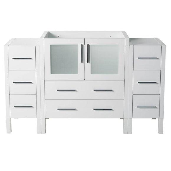 Fresca FCB62-123012WH Torino 54" White Modern Bathroom Cabinets