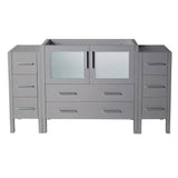 Fresca FCB62-123612GR Torino 60" Grey Modern Bathroom Cabinets