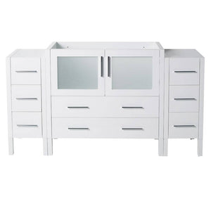 Fresca FCB62-123612WH Torino 60" White Modern Bathroom Cabinets