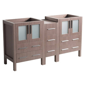 Fresca FCB62-241224GO Torino 60" Gray Oak Modern Bathroom Cabinets