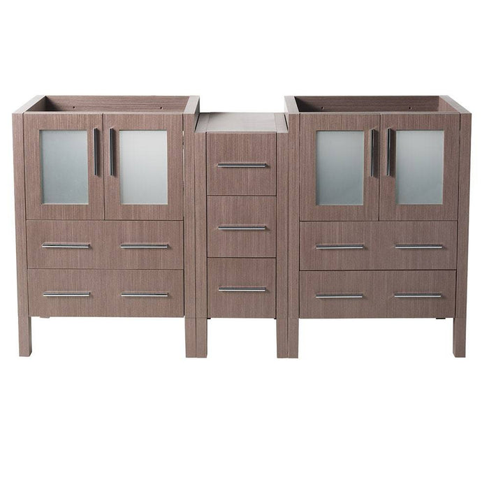 Fresca FCB62-241224GO Torino 60" Gray Oak Modern Bathroom Cabinets