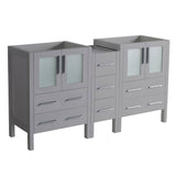 Fresca FCB62-241224GR Torino 60" Gray Modern Bathroom Cabinets