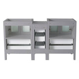 Fresca FCB62-241224GR Torino 60" Gray Modern Bathroom Cabinets