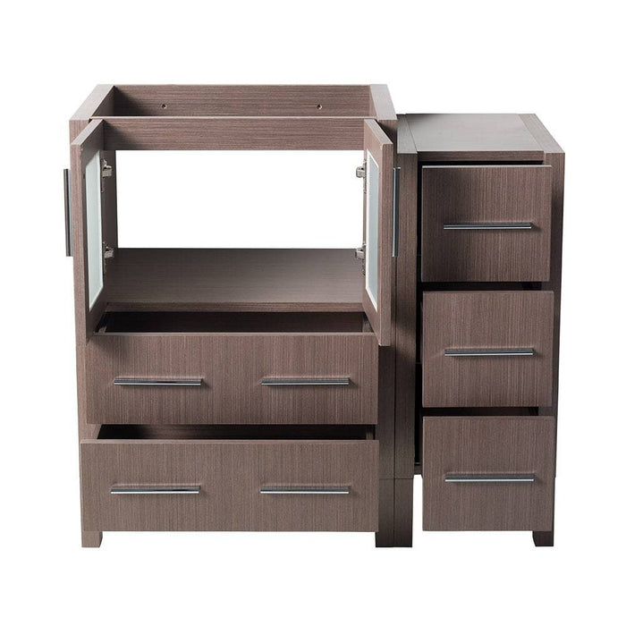 Fresca FCB62-2412GO Torino 36" Gray Oak Modern Bathroom Cabinets