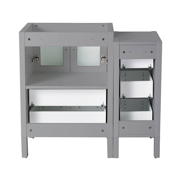 Fresca FCB62-2412GR Torino 36" Grey Modern Bathroom Cabinets